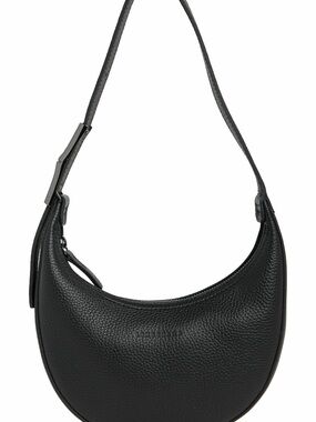 Longchamp Roseau Essential Half Moon Hobo Bag Black